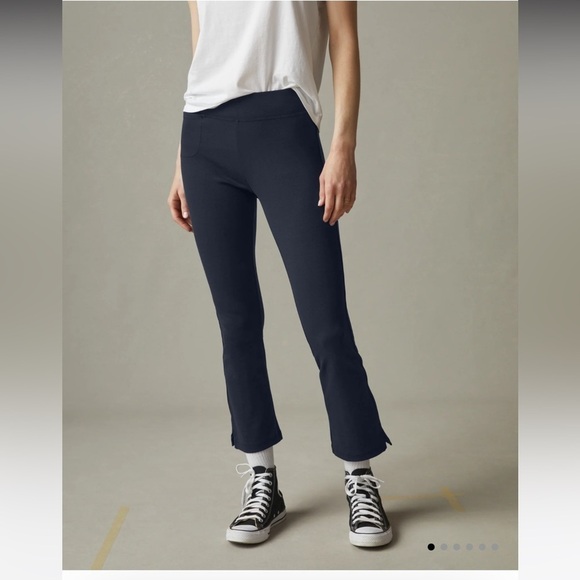 American Giant Ponte Knit Pull On Pants Size 8 Black - Picture 2 of 9